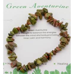 Bransoletka Kamień Green Avemturine - MF37875-F